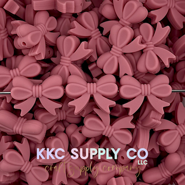 Bows (Horizontal) Silicone Focal Bead-New colors added 3/1/26