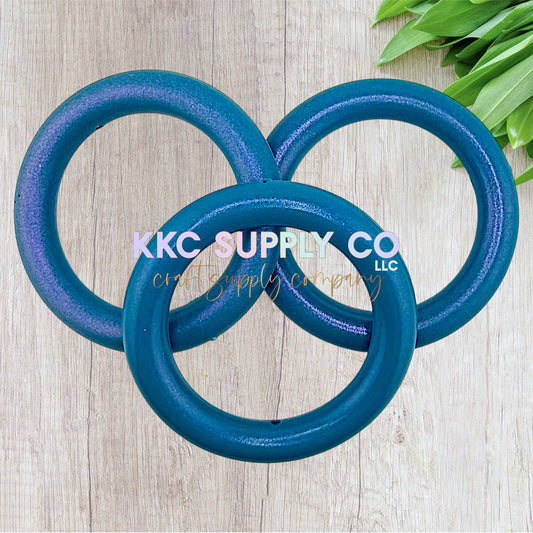 SS85-Chameleon Opal Biscay Bay Silicone 65mm Ring