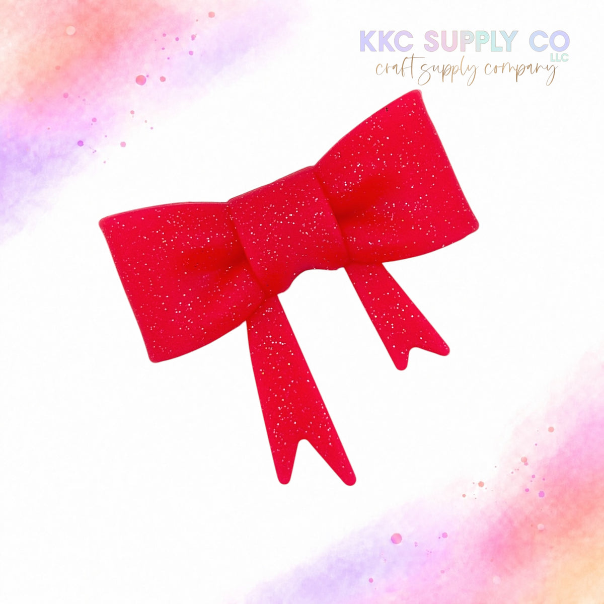 Red large silicone bow