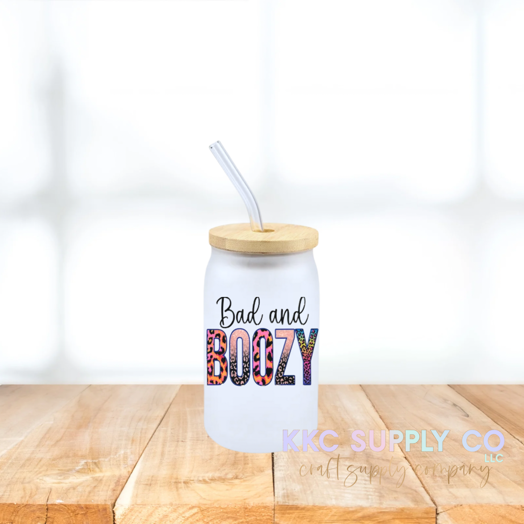 UVS03Bad and Boozy UV DTF 2 inch Decal KKC Supply Co, LLC