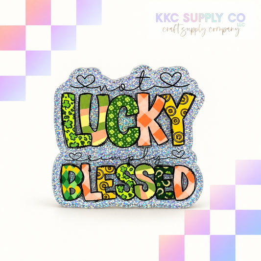 Lucky & Blessed acrylic flatback - KKC Supply Co