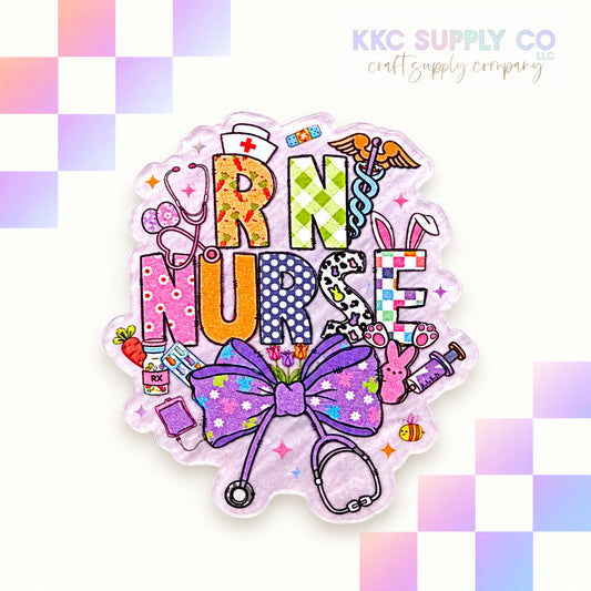 Easter RN acrylic flatback - KKC Supply Co