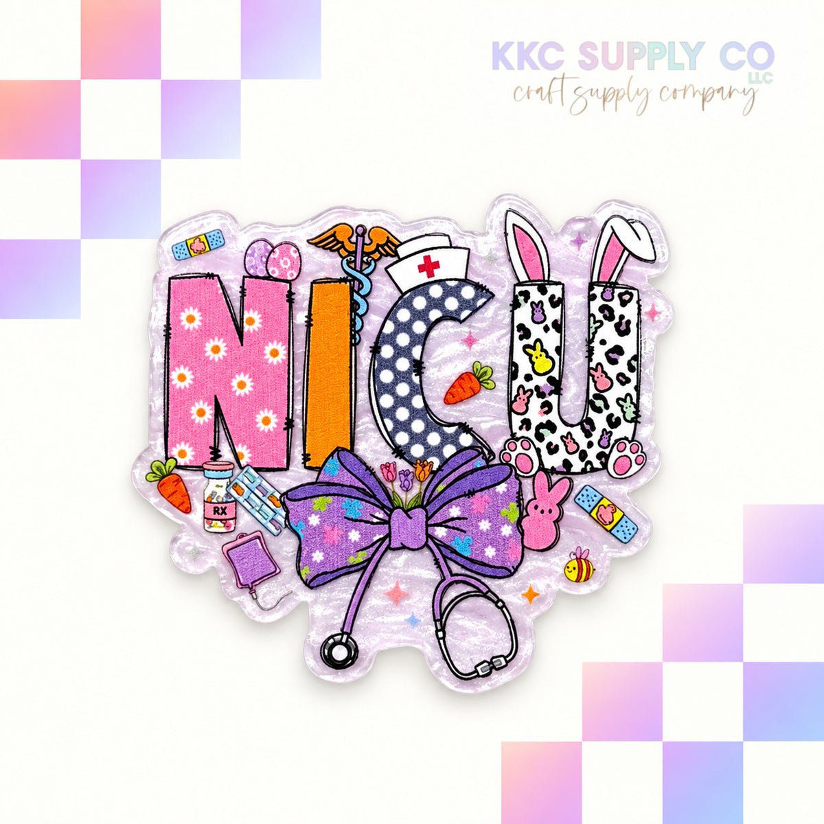 Easter NICU acrylic flatback - KKC Supply Co