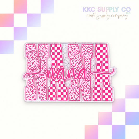 Leopard Nana acrylic flatback - KKC Supply Co