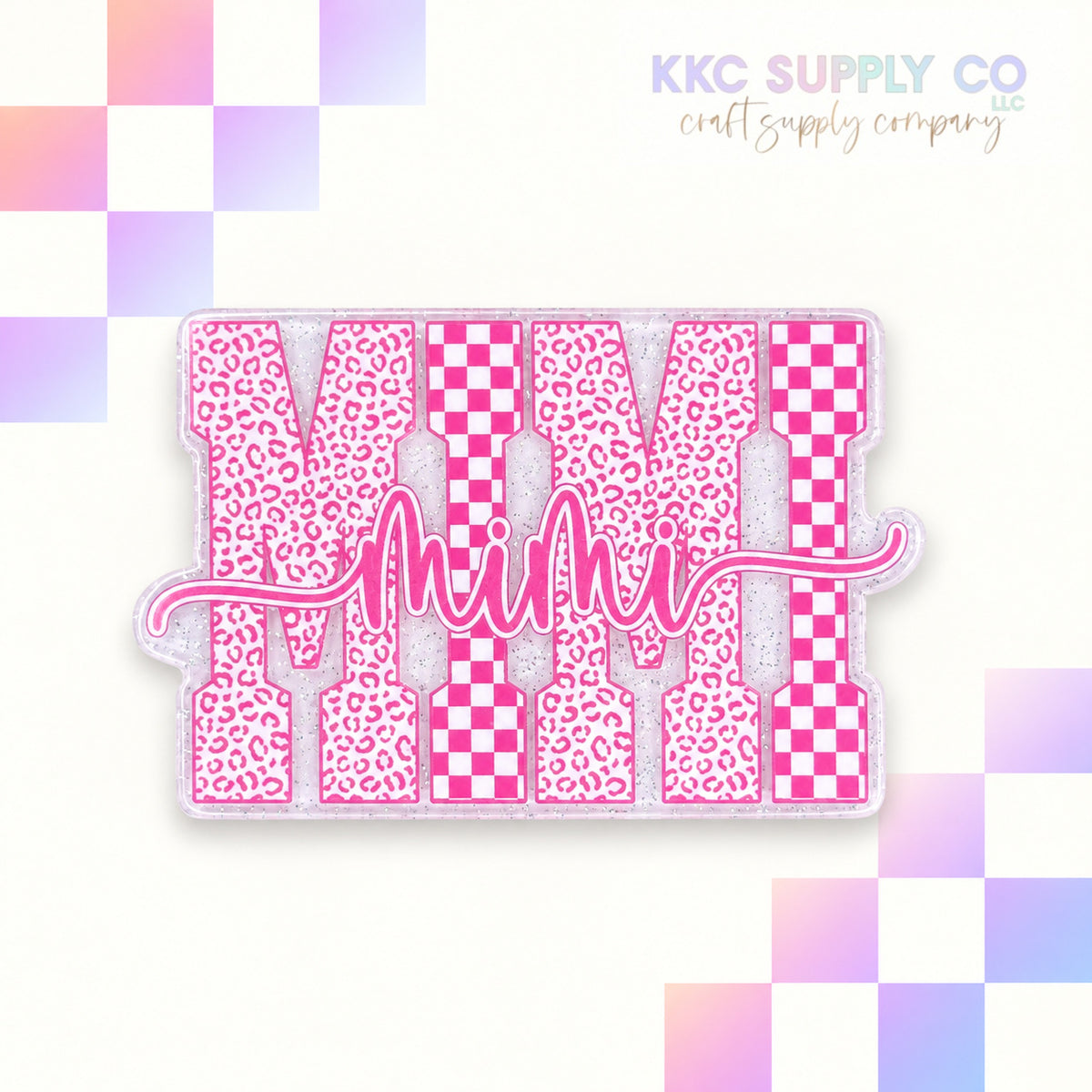 Leopard Mimi acrylic flatback - KKC Supply Co