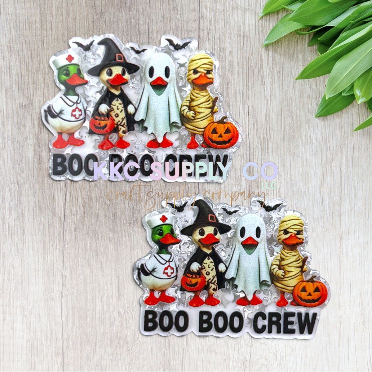 Boo Boo Crew Halloween acrylic flatback