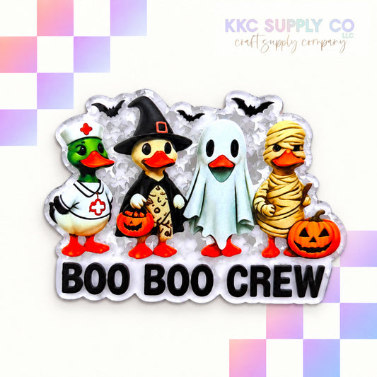 Boo Boo Crew Halloween acrylic flatback