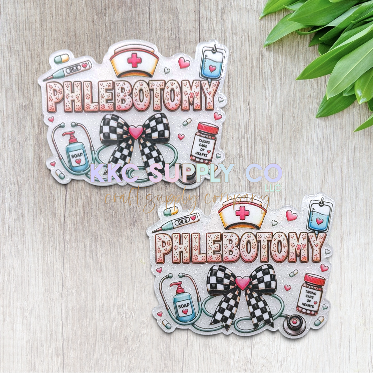 Phlebotomy medical acrylic flatback