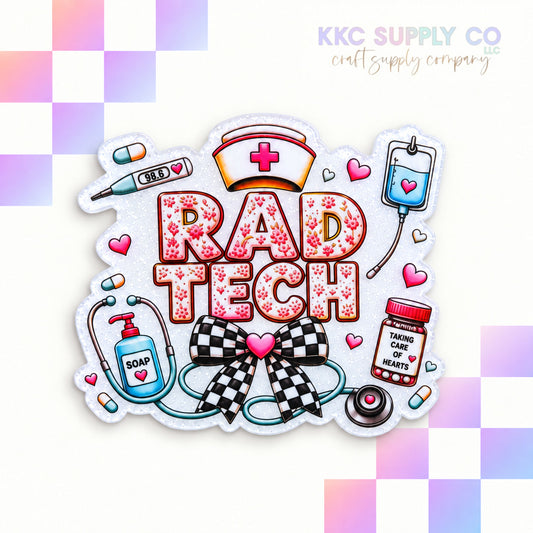 Rad Tech medical acrylic flatback