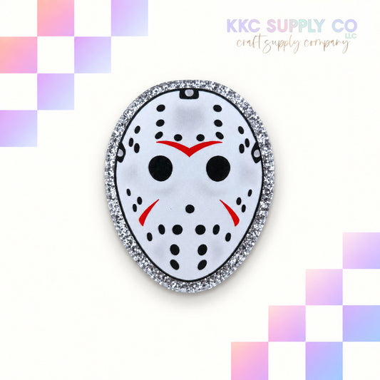 Hockey mask horror acrylic flatback