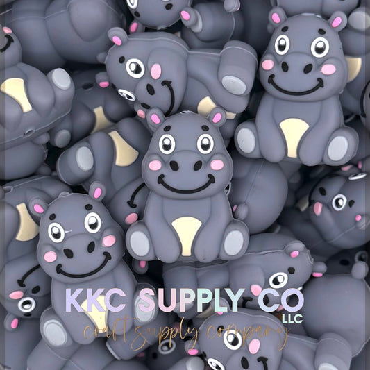 Hippo 3D silicone focal beads