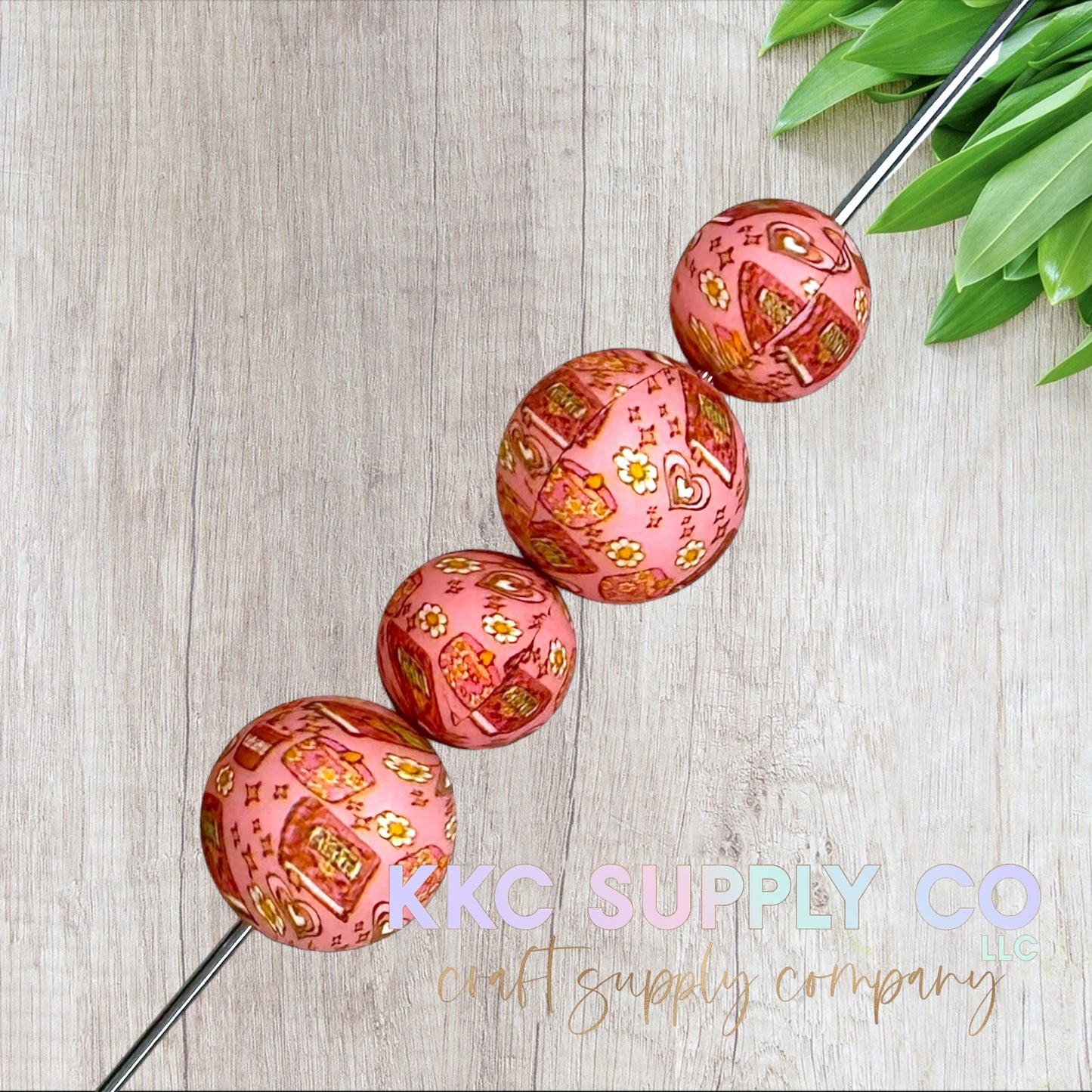 SP241-Bookish Girly Silicone Beads