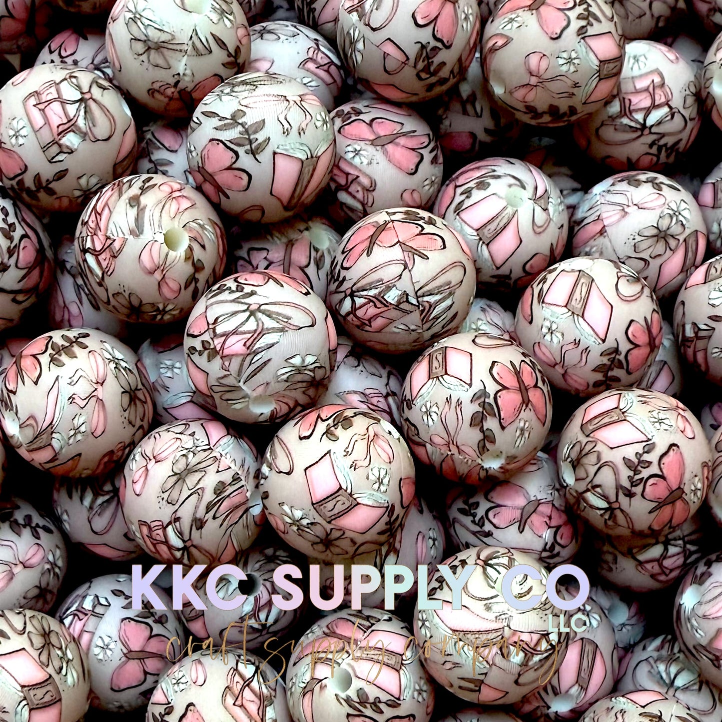 SP240-Whimsical Book Club Silicone Beads