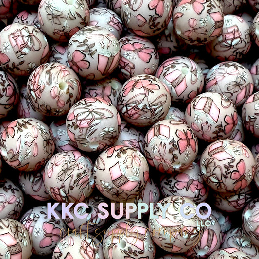 SP240-Whimsical Book Club Silicone Beads