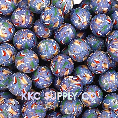 SP239-Holly Jolly Heifer Silicone Beads