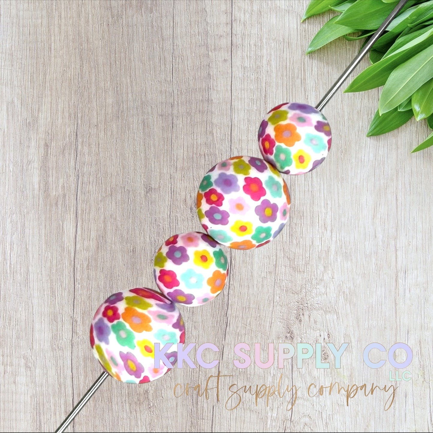 SP236-Flower Power Silicone Beads