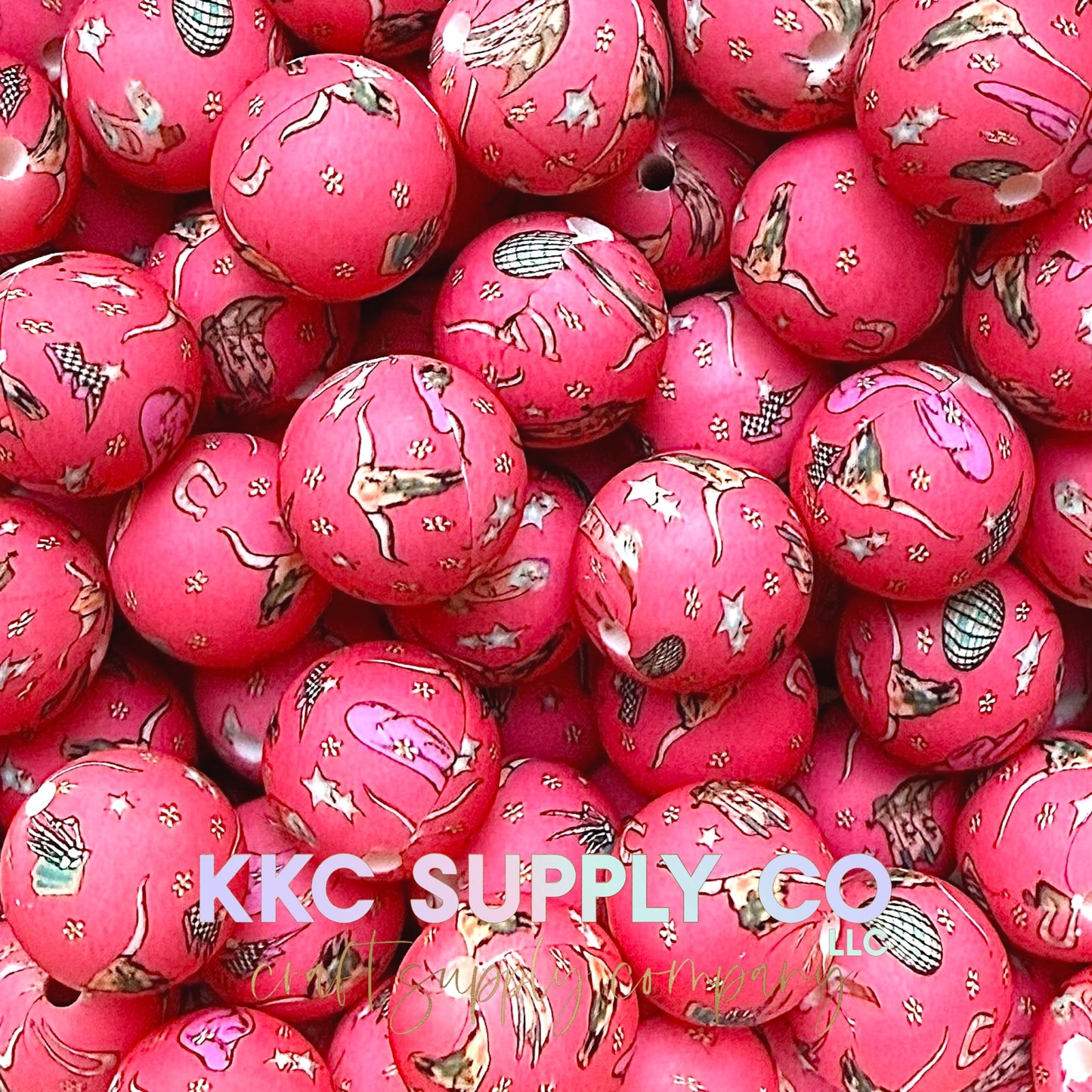 SP237-Bougie Cowgirl Silicone Beads