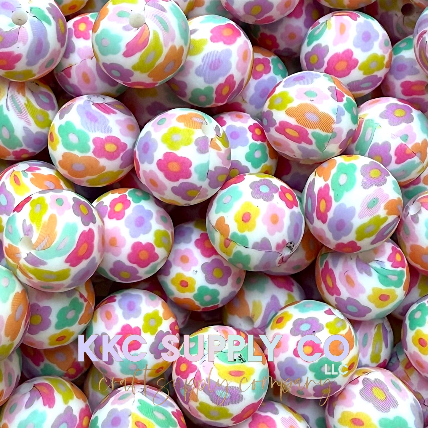SP236-Flower Power Silicone Beads
