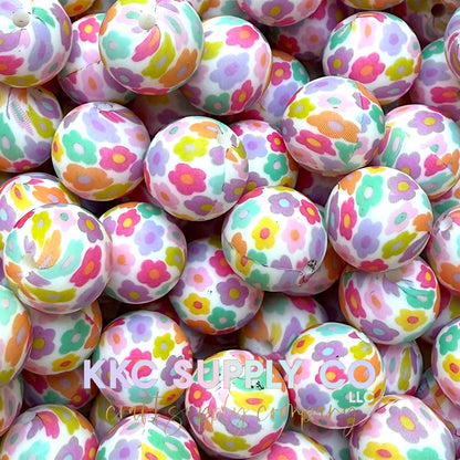 SP236-Flower Power Silicone Beads
