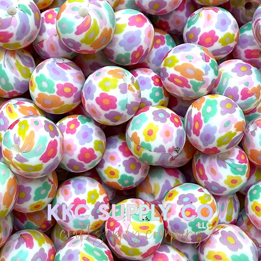 SP236-Flower Power Silicone Beads