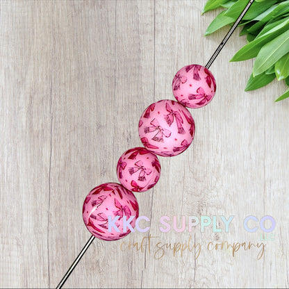 SP225-Girly Western Vibes Printed Silicone Beads