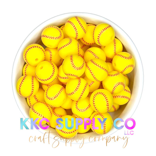 SP45-Softball 15mm Silicone Bead