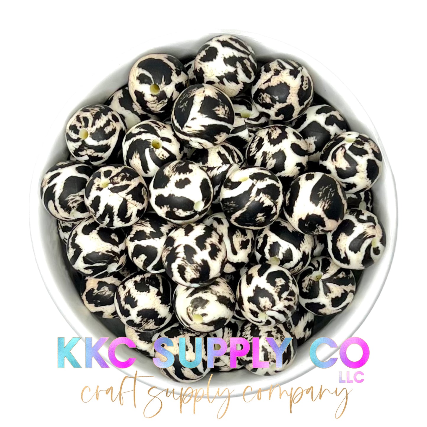 SP08-Cheetah Print 15mm Silicone Bead