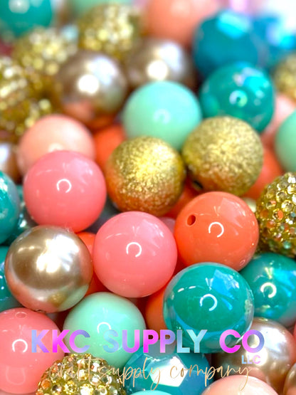 Tropical Vibes Bubblegum Bead Mix 20mm