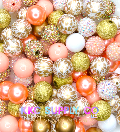 High Class Leopard Bubblegum Bead Mix 20mm