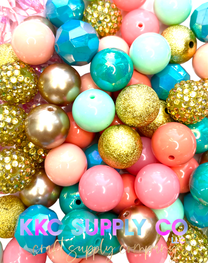 Tropical Vibes Bubblegum Bead Mix 20mm