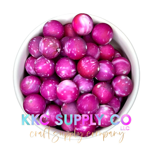 SP11-Pink Galaxy 15mm Silicone Bead