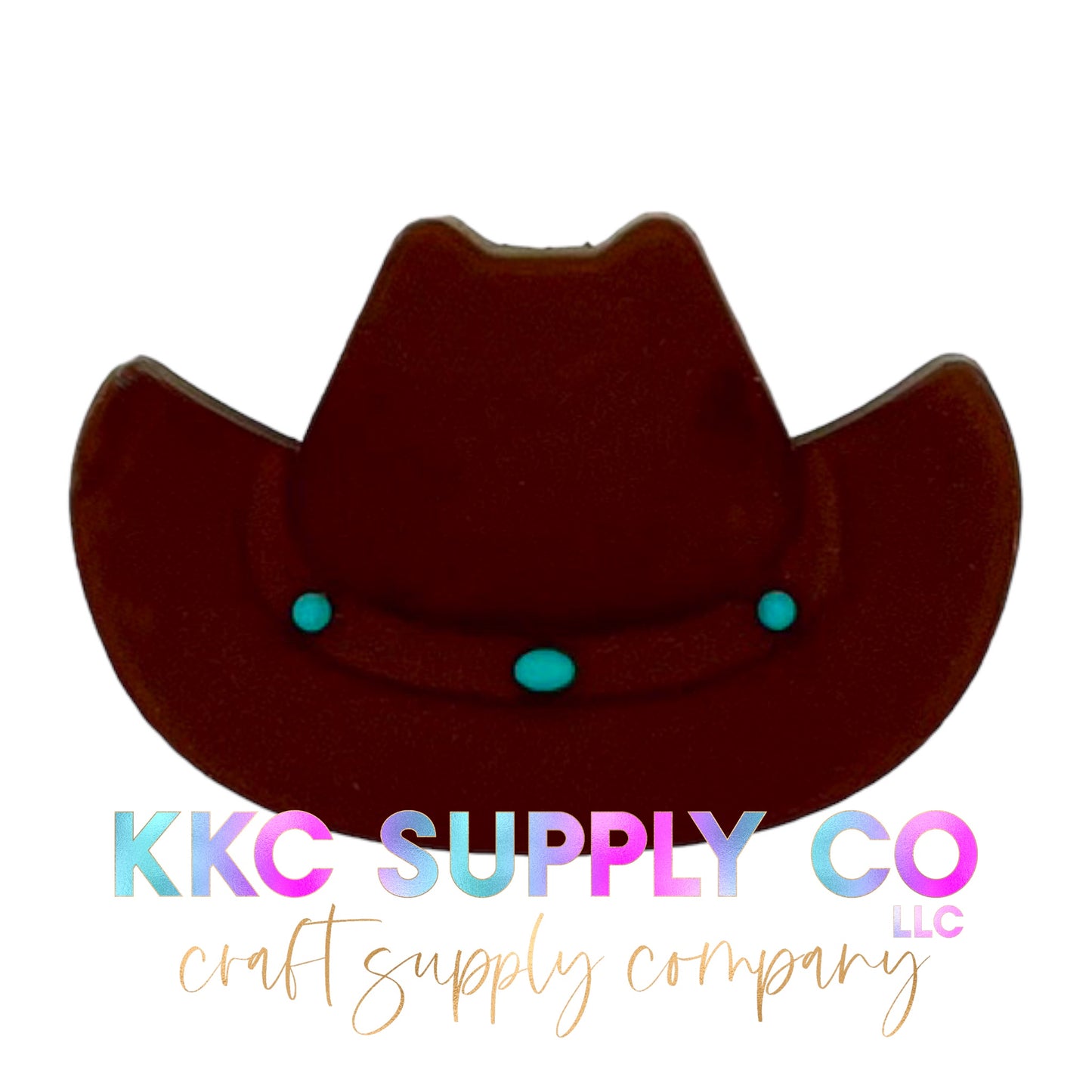 Cowboy Hat Silicone Focal Bead