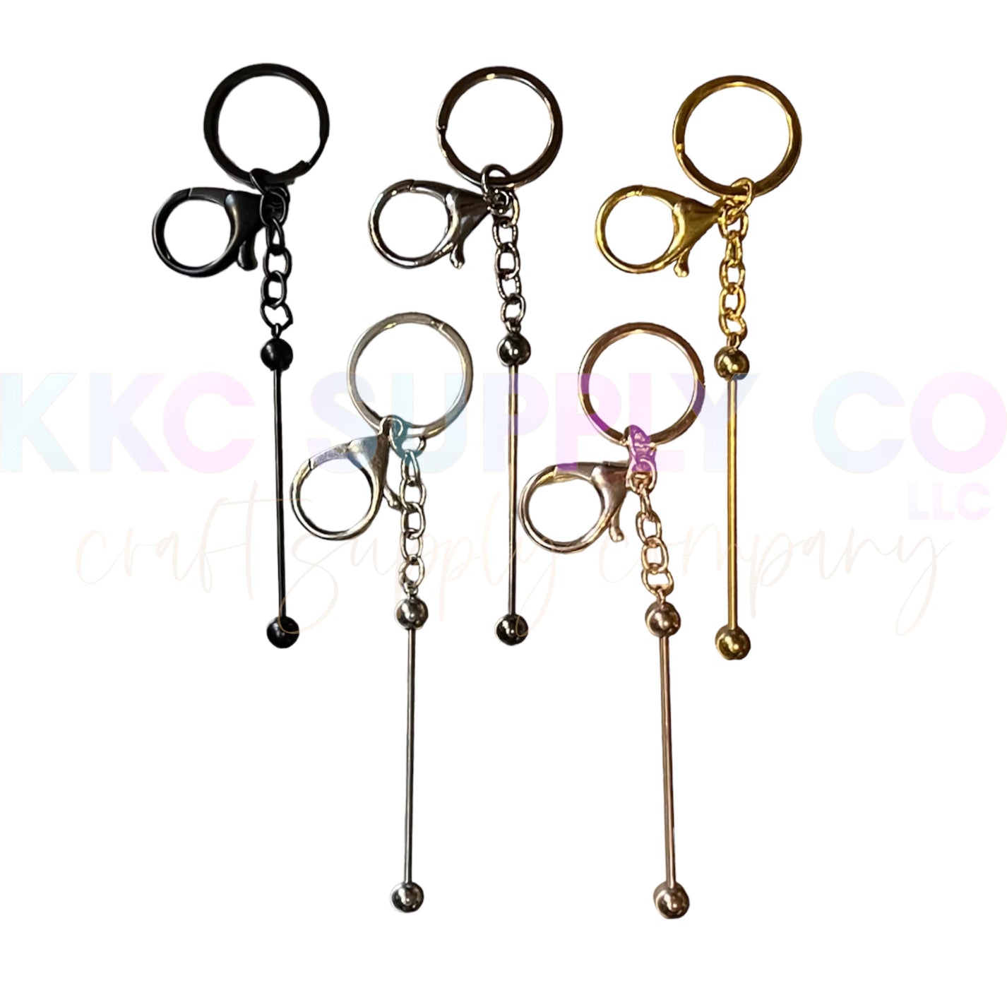 Beadable Lobster Clasp Keychain Bar KKC Supply Co, LLC