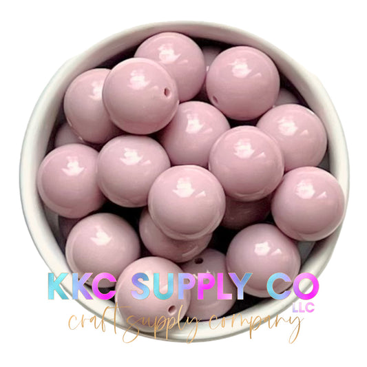 Vintage Blush Solid Bubblegum Bead 20mm