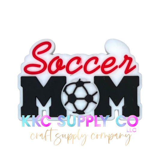 Soccer Mom Silicone Focal Bead