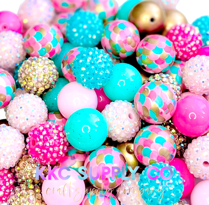 Mermaid Vibes Bubblegum Bead Mix 20mm